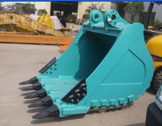 40mm Q345B Excavator Rock Bucket , Excavator Bucket Attachments Hardox400