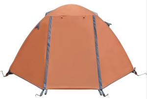 Quality Outdoor Camping Tent 210*180*130cm Orange Color 210D Polyester Ripstop PU2000mm Coated for Snowfield and Family Event wholesale