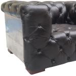 Genuine Leather Office Aviator Sofa Soho Button Tufted Leather Sofa