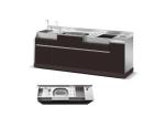 Red Refrigerated Blending Cabinet Stainless Steel Bartender Commercial Cocktail