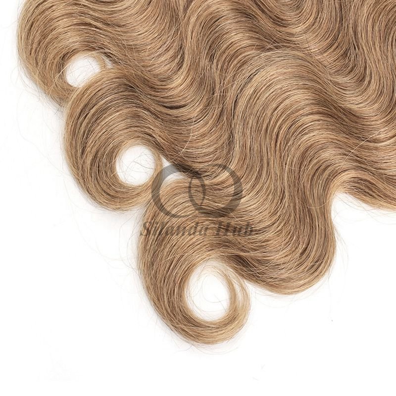 #8 Ash Brown Body Wave Remy Human Hair Bundles Sew In Weave Bundles Brazilian Bundle Deals