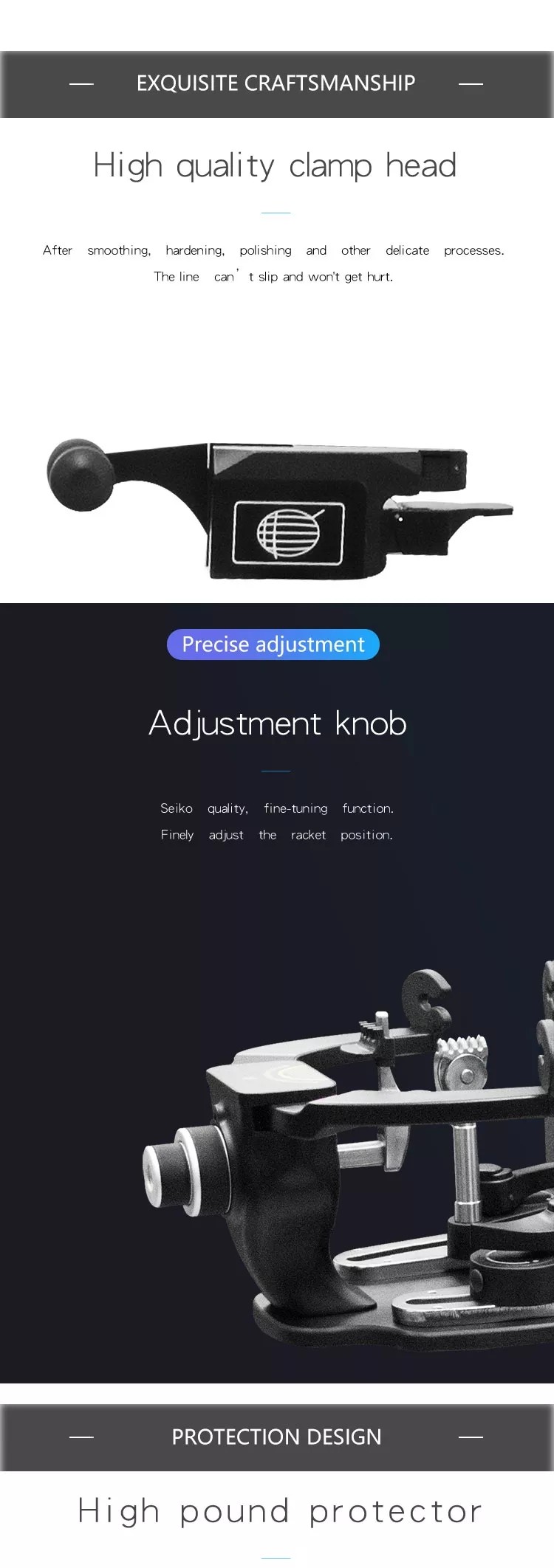 AC100V Badminton Racquet Stringing Machine Intelligent Durable