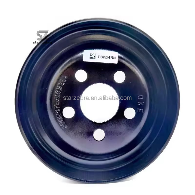 High Guarantee Black Round Steel Belt Pulley for High Excavator EC380 EC480 Engine Parts 20524754