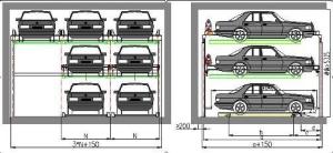 Quality Three Level Puzzle Automated Parking Garage , Garage Lift System 380V 50HZ wholesale