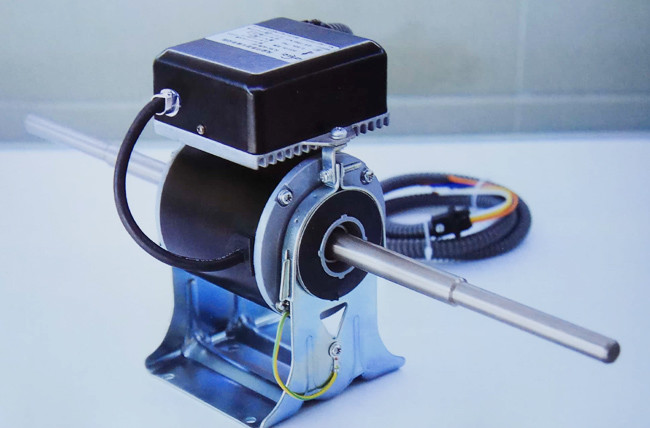 Variable Speed Double Shaft BLDC Fan Coil Unit Motor, Low Noise