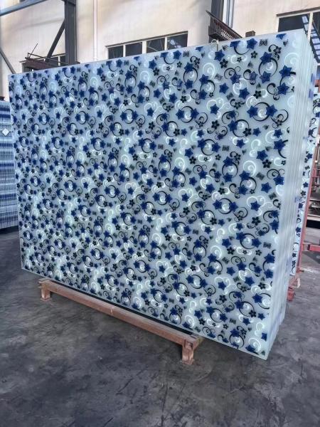 2mm style glass decoration wall decor glass High Safety Golden Decorative Glass