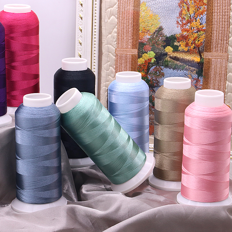 4000 Yard 120d/2 100% Polyester Filament Yarn 40s/2 for Embroidery Machine Boho 5000m
