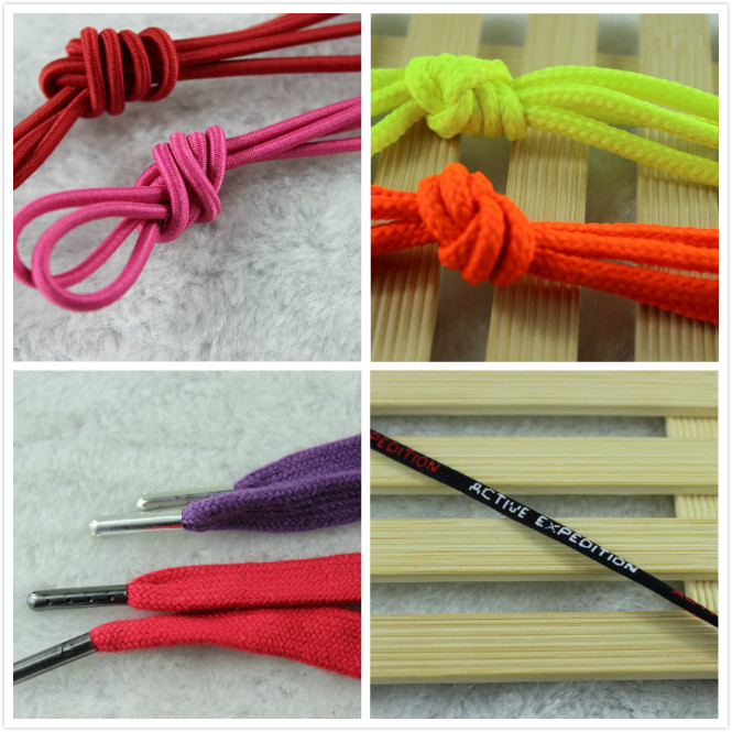 120cm Elastic Sneaker Laces Athletic Shoe Laces With Metal Tips