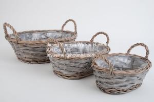 Quality wicker basket manufacturer garden basket set willow plant baskets stock fast shipment wholesale