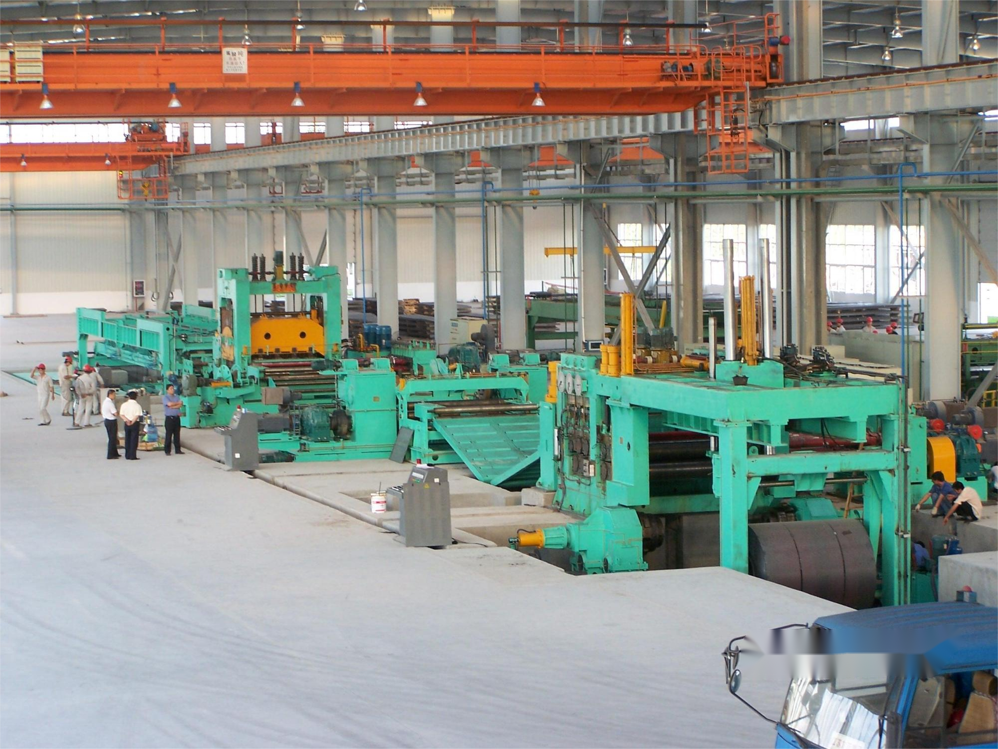 Sheet Metal Uncoiling And Leveling Shearing Line With Cutting Speed Of 0-30 M/Min