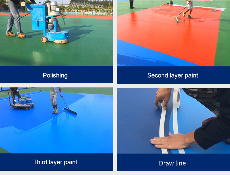 Non Pollution Polyurethaning Outdoor Sports Surfaces High Elasticity