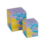 Square Recyclable Custom Printed Candle Boxes Sky Themed Vibrant