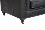 American Vintage Style Two Seater Leather Sofa For Home / Hotel Furniture