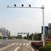 Steel Security Camera Lamp Post 85um Galvanization Long Service Life