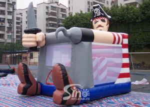 Quality Commercial grade small indoor kids pirate inflatable bouncy castle for outdoor parties wholesale