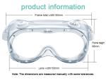 Anti Fog Medical Safety Eye Protection Goggles Chemical Resistant Goggles