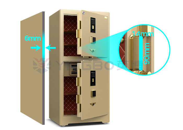 Vertical Lock Design Security commercial safe box 4 Open Ways And 3D Stereo Soft-Roll Leather H1280mm