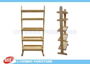 Quality Stores Custom Color MDF Wooden Display Racks With Shelves / Melamine Finished wholesale