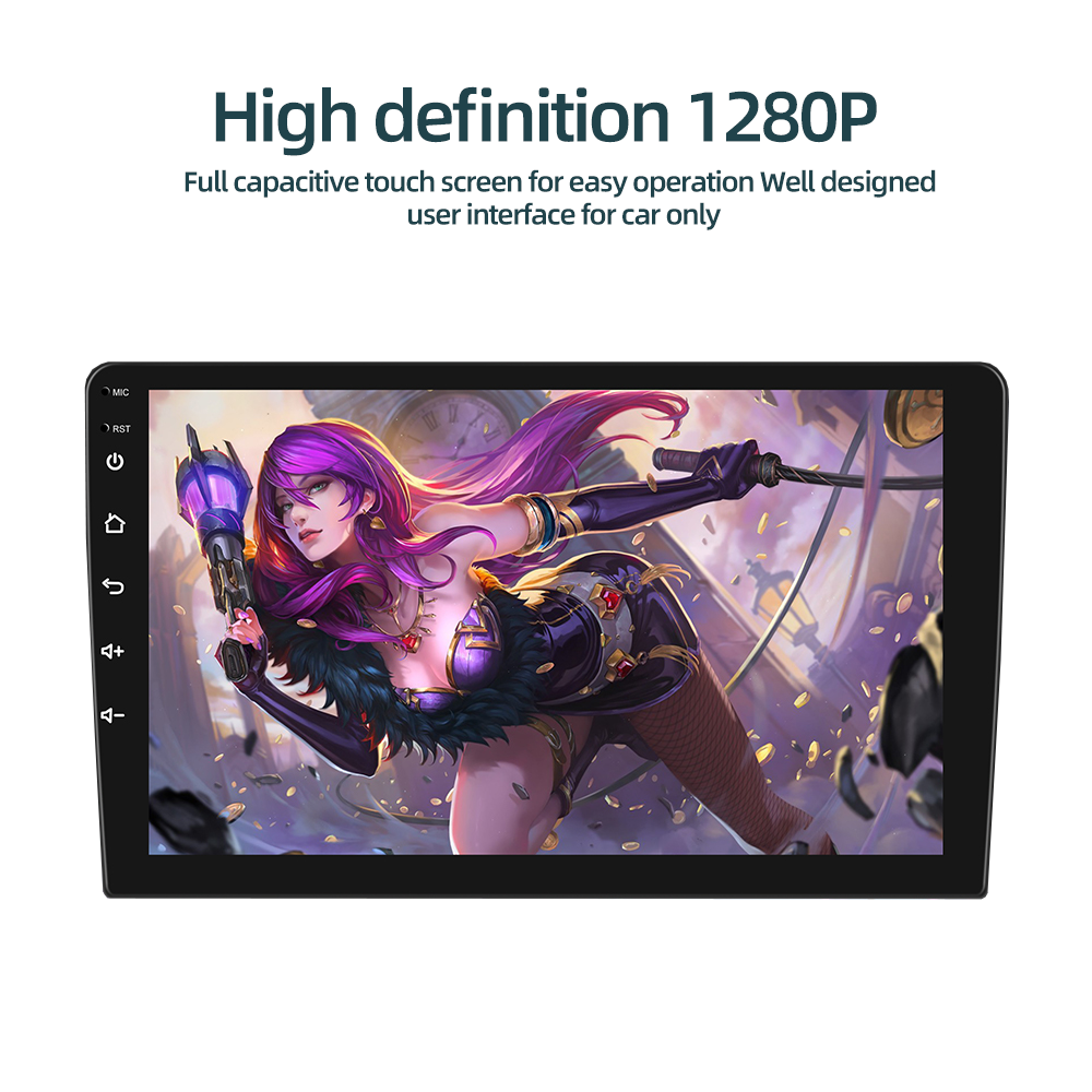 1 Din IPS 1280X720 Android Multimedia Video Touch Screen for Toyota/Nissan/Hyundai/Honda