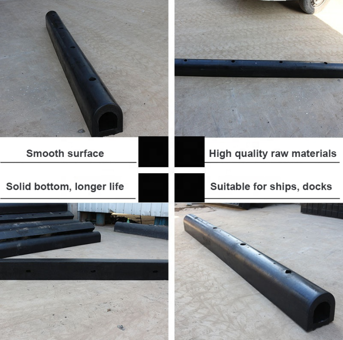 Customized and Rectangular Molded/D Shape Rubber Dock Bumper Fender for Ship Boat