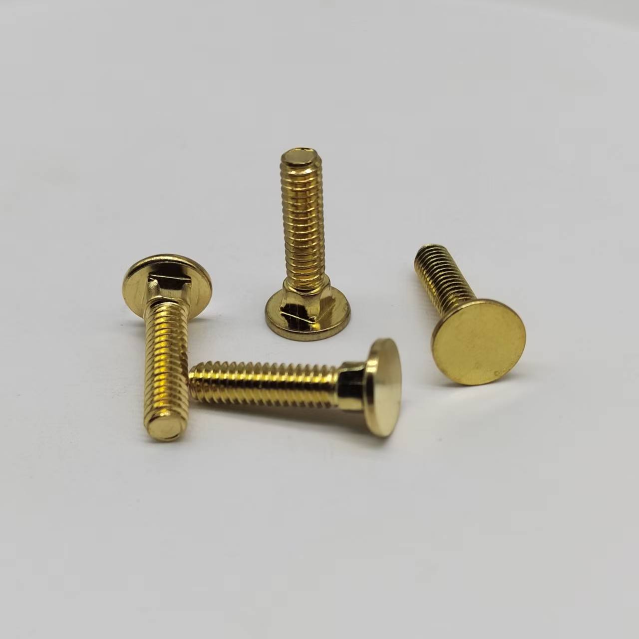 Copper Square Neck Head Screws Copper Square Neck Head Screws #8-32 Fine Teeth Screws For Electronic Equipment