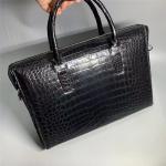 Authentic Crocodile Belly Skin Businessmen Briefcase Working Handbag Genuine
