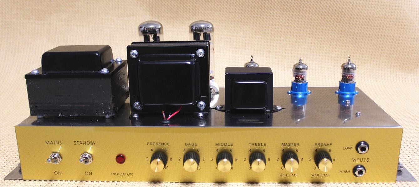Custom Grand Style JCM800 Hand Wired All Tube Guitar Amplifier Head in Black Tolex with Ruby Tubes 50W