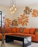 PVC Transfer Film Wall Sticker A0008 Flower Home Decoration