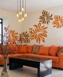 Quality PVC Transfer Film Wall Sticker A0008 Flower Home Decoration wholesale