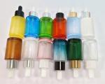 30ml Glass Frosted Dropper Bottle Cylindrical Essence Cosmetic Flat Shoulder