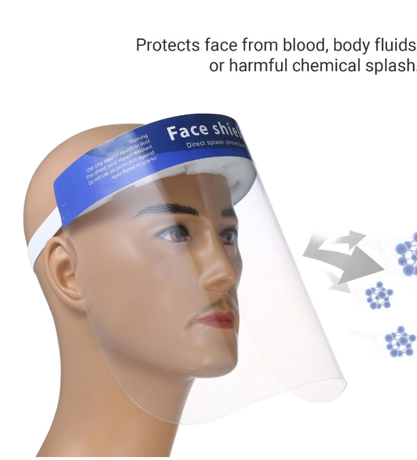 Disposable dental Medical protective anti-fog Face splash shield