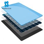 Ultra Clear Solar Tempered Glass Curved / Flat Transparent Photovoltaic Glass