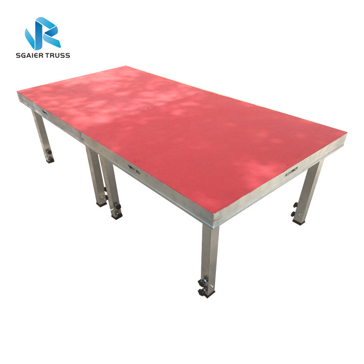 Stable School Portable Aluminum Stage Platforms , Wooden Folding Stage Platform