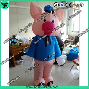 Quality Kids Event Inflatable Pig Cartoon Advertising Inflatable Pig Mascot Costume wholesale