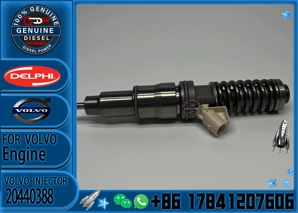 Truck Fuel Injector 22479124 20440388 Volvo D12 D13 Fuel Injector With 2 Pins