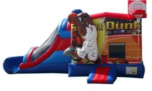 Quality Basketball Shot Inflatable Fun Park Bounce , Sports Games Fun Bounce House wholesale
