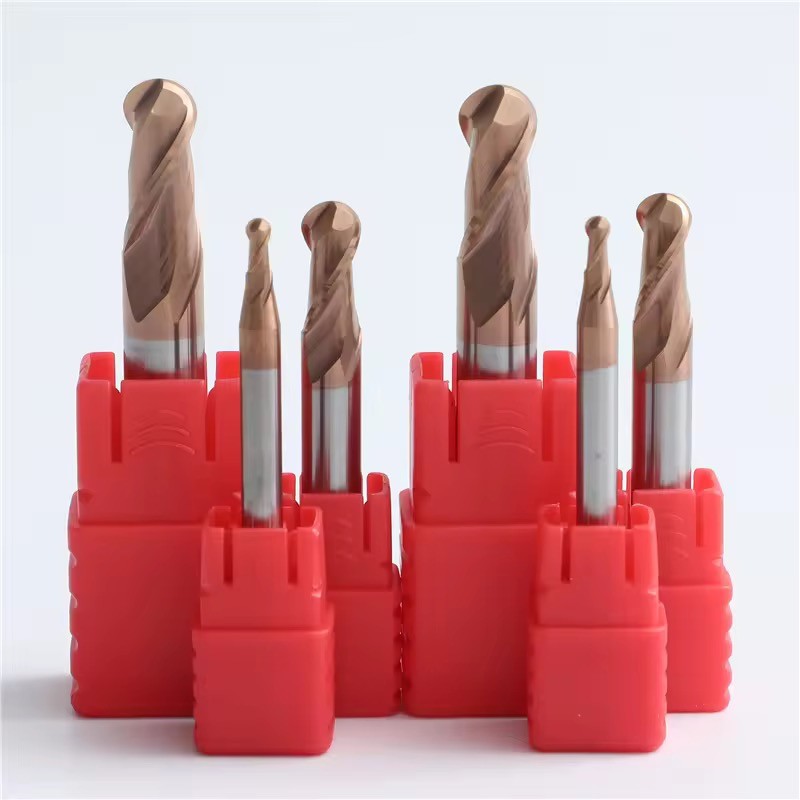 High Quality HRC55 Carbide Ball Nose End Mill 2 Flute Carbide Cutter End Mill Tools