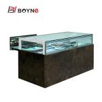 Commercial Open Drawer Type Chocolate Cake Display Cabinet with stainless steel