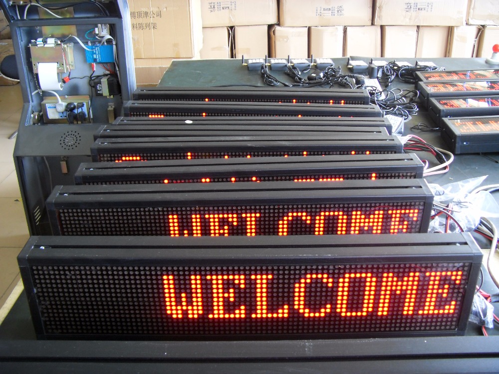 Dot Matrix LED counter displays-Aluminum Case 