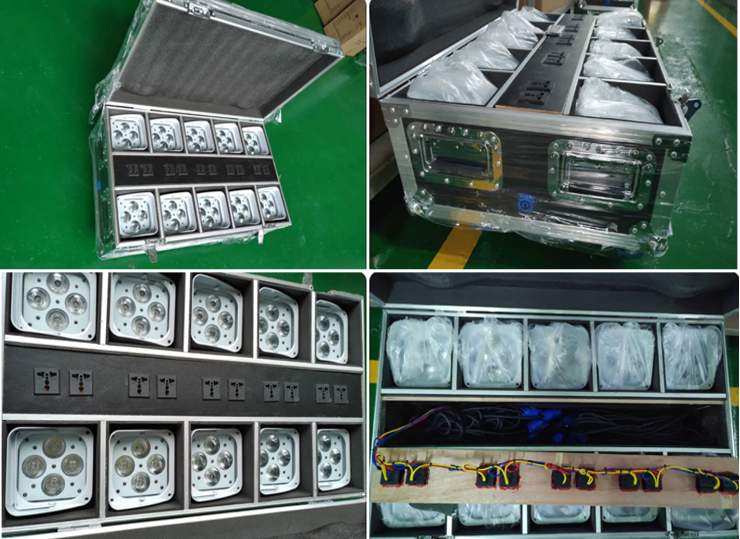 Stage LED Uplights RGBW Par Light DMX Controlled Wireless 6 X 18w For Weddings