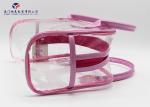 0.5mm Materials Thickness Super Soft PVC Bags Durable PU Leather Handle On Upper