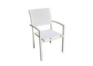 Quality Eco Friendly Textilene Outdoor Foldable Chair Aluminum Stackable Patio Chairs wholesale