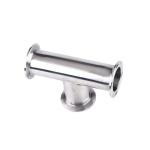 Stainless Steel 316 304 Polishing Sanitary Ss304 3-way Tri-Clamped Equal Tee for