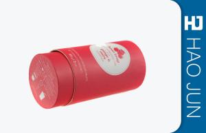 Quality Paper Packaging Printed Cardboard Tubes For Dry Fruit In Red , Logo Customized wholesale