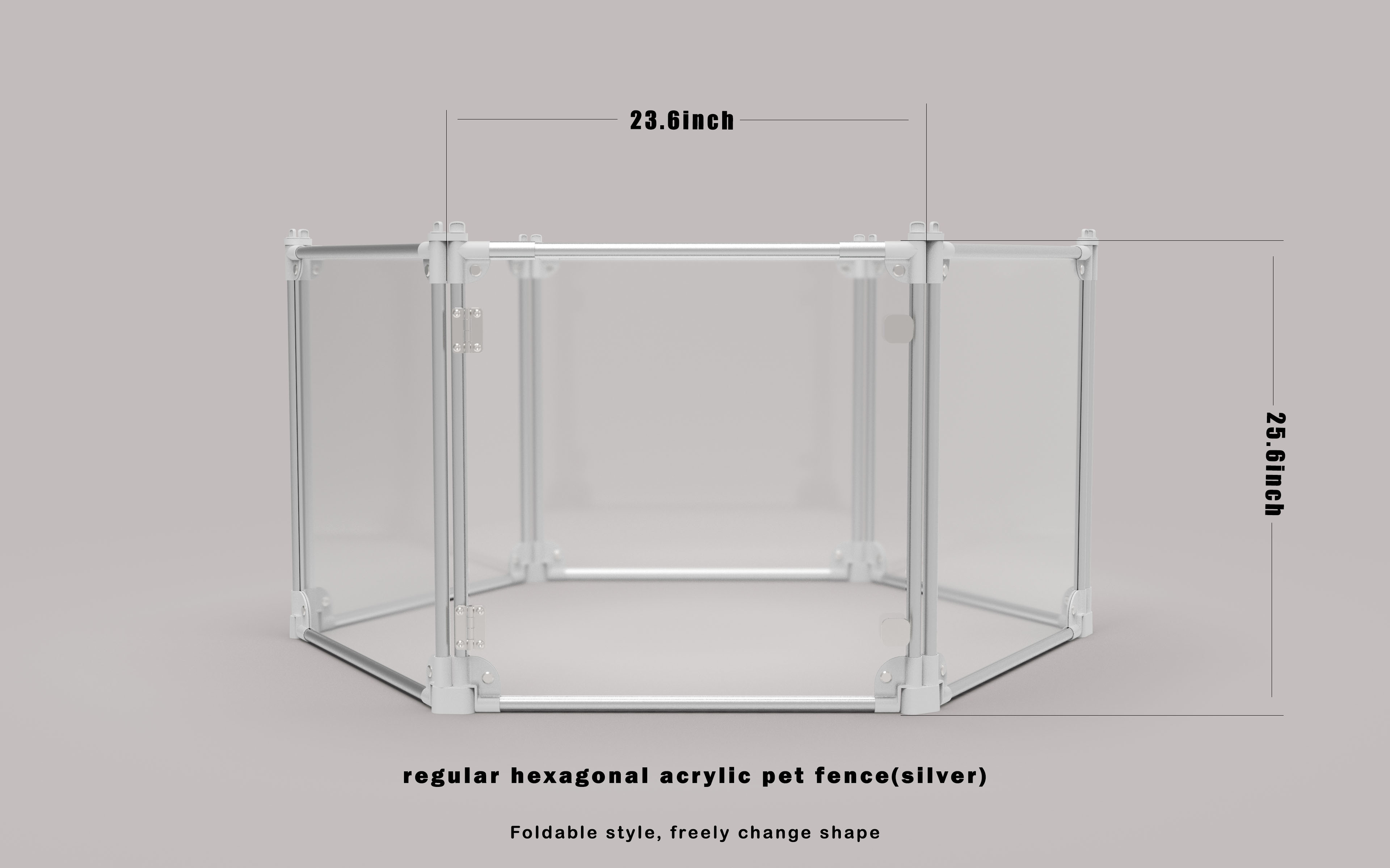 Removable Foldable Clear Puppy Metal Fencing For Pets Playing