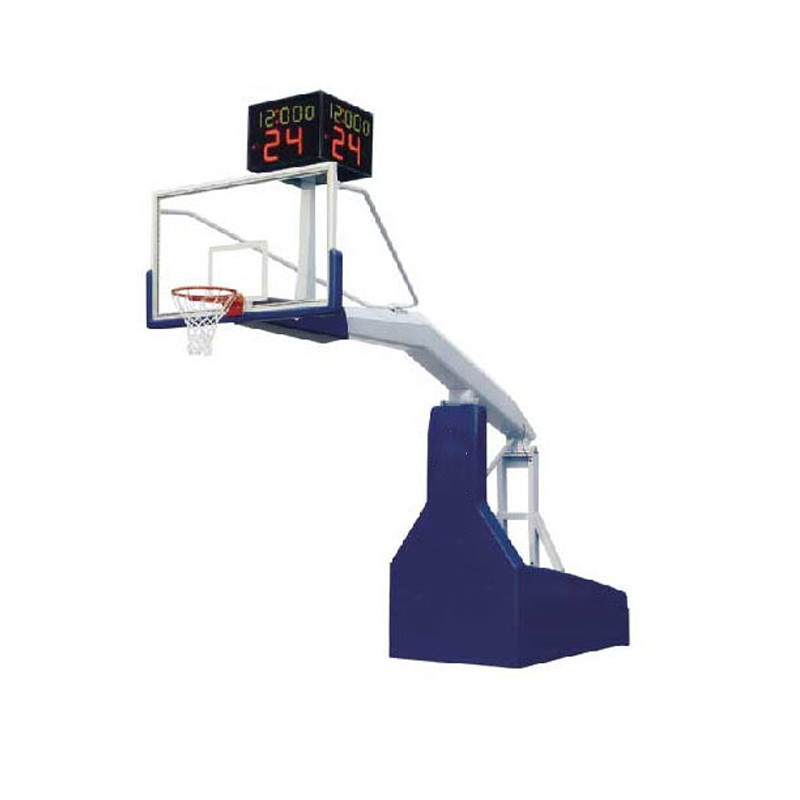 Blue Adjustable Basketball Stand , Basketball Hoop Frame For Multi-Functional Court