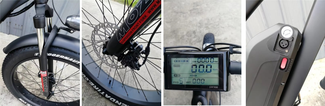Hot Sale Electric Mountain Bike 26 Inch Fat Tire Electric Bicycle 48V 750W Electric Bike Disc Brake Ebike For Adults