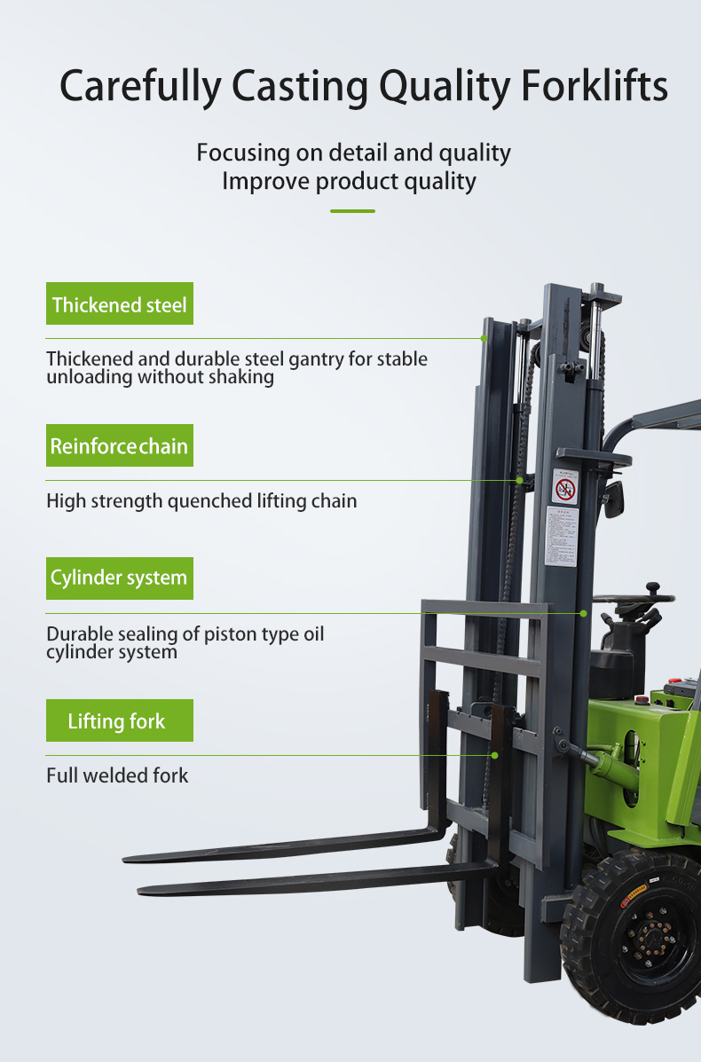 Big Tyres And Customized 1.5 Ton Electric Forklift For Hot Solutions Sit Down Electric Forklift