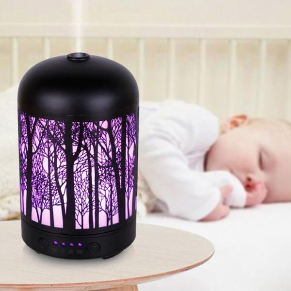 Cheap 7 Color Changing 100ml Metal Aroma Diffuser For Home for sale