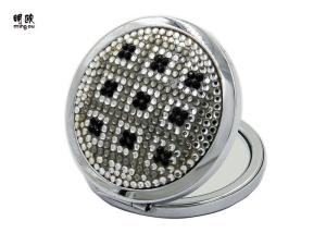 Quality Magnifying Feature Bling Silver Plated Compact Mirror Wedding Favours wholesale